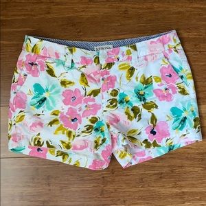 Merona Floral Print Chino 2” Inseam Size 4